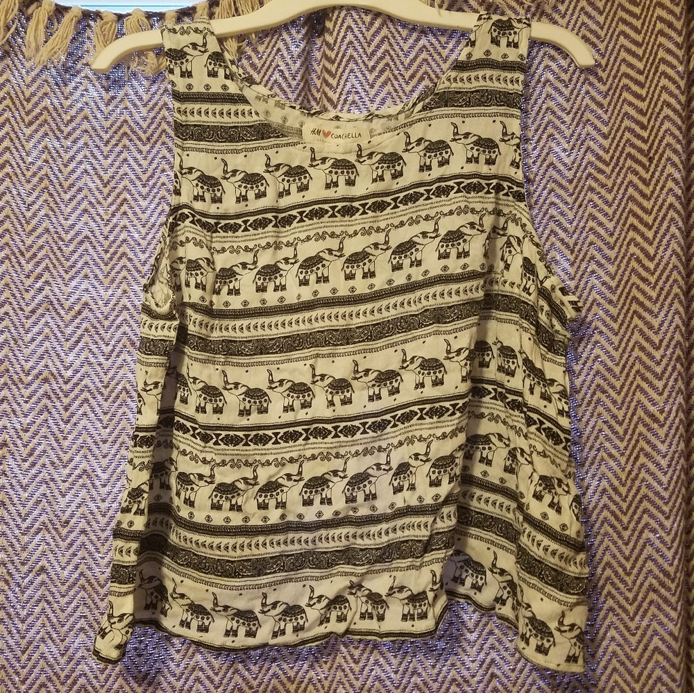 H&M Coachella Elephant Top